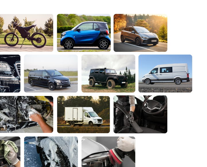 Servicios de limpieza y detallado de coches, motos, furgonetas y todoterrenos con acabado profesional y atención personalizada